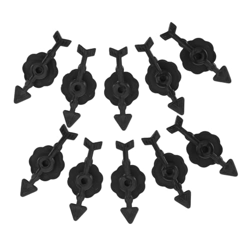 Yardwe 10 Stück Zeigerpfeil Turntable DIY-zubehör Zeigestock Handzeiger Fingerzeigerstab Mit Rotierenden Pfeilen Zeigefinger Für Klassenzimmer Spielzeiger Black Plastik von Yardwe