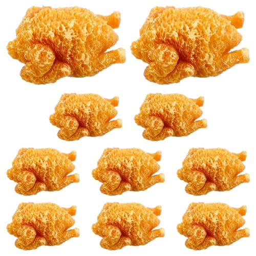 Yardwe 10 Stück künstliche Nahrung Hühnerflügel -Schlüsselbund realistisches Spielfutter gebratenes Huhn Partydekoration mit gebratenem Huhn realistisches Essen Harz Yardwe 10 Stück künstliche Nahrung Hühnerflügel -Schlüsselbund realistisches Spielfutter gebratenes Huhn Partydekoration mit gebratenem Huhn realistisches Essen Harz von Yardwe