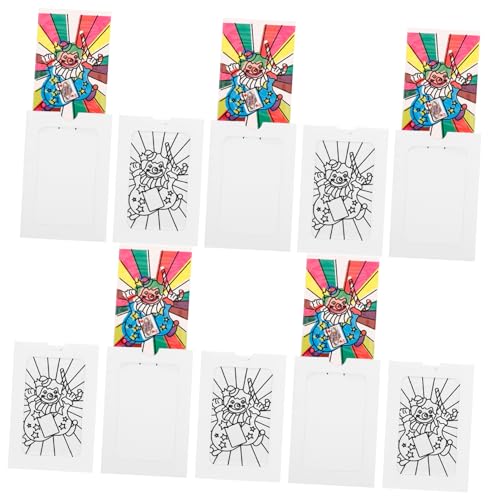 Yardwe 10 Teiliges Halloween Puzzle Für Süßes Kartenset Party Kleine Puzzles Für Aquarell Malbuch Halloween Puzzle Farbpuzzle Magnet Einhorn Basteln Geisterspinne von Yardwe