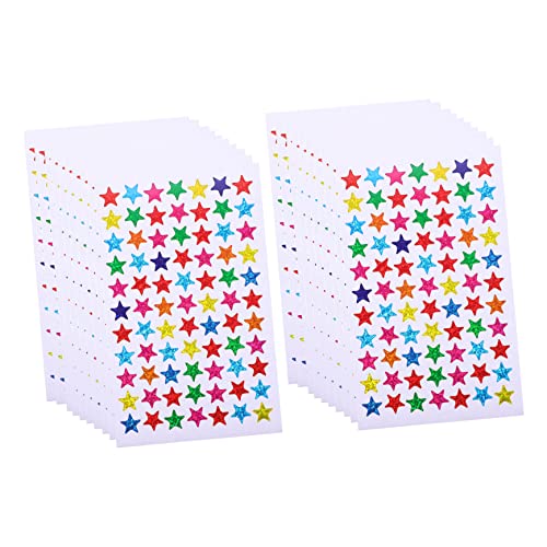 Yardwe 100 Blatt Glitzernde Fünfzackstern Aufkleber für Dekorative Belohnungssticker Selbstklebend Scrapbooking Schulprojekte und Kreative Bastelarbeiten pro Packung Yardwe 100 Blatt Glitzernde Fünfzackstern Aufkleber für Dekorative Belohnungssticker Selbstklebend Scrapbooking Schulprojekte und Kreative Bastelarbeiten pro Packung von Yardwe