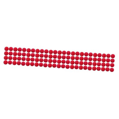 Yardwe 100 STÜCK Teiliges Rote Clownnasen aus Schwamm Lustige Kostüm Dekoration für Karneval Zirkus Cosplay Party für Erwachsene Langlebig und Einfach Anzubringen Zufällige Farbe von Yardwe
