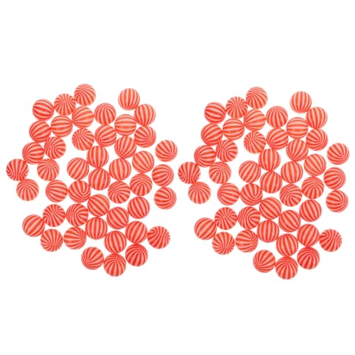 Yardwe 100 Stück Bälle für -Bällebad Ballgrubenkugeln Ballgrubenball Pastell Bällebad Bälle Kugel für Ballgrube Bällebadbälle für Kleinkinder Plastik rot von Yardwe