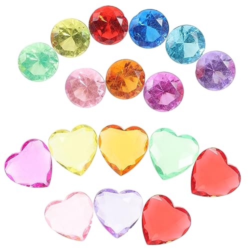 Yardwe 100 Stück -Diamantspielzeug Handwerk falscher Diamant Herstellung Reiz Fee bastelsets für schmuck Edelsteine zum Basteln Edelsteine Acryl Yardwe 100 Stück -Diamantspielzeug Handwerk falscher Diamant Herstellung Reiz Fee bastelsets für schmuck Edelsteine zum Basteln Edelsteine Acryl von Yardwe