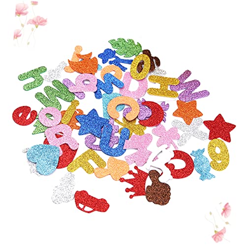 Yardwe 100 Stück Eva Glitzer Alphabet Aufkleber Kreative Lustige Sticker für Dekorative Lernmaterialien für Kindergarten und Frühes Lernen für Jungen Yardwe 100 Stück Eva Glitzer Alphabet Aufkleber Kreative Lustige Sticker für Dekorative Lernmaterialien für Kindergarten und Frühes Lernen für Jungen von Yardwe