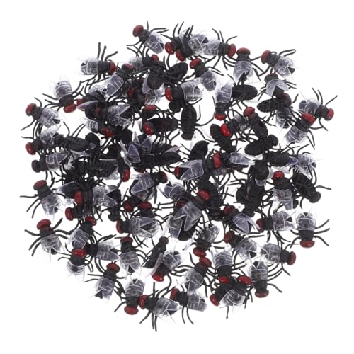 Yardwe 100 Stück Halloween Realistische Fake Fliegen Insektenmodell Für Party Streiche Und Gruselige Dekoration Yardwe 100 Stück Halloween Realistische Fake Fliegen Insektenmodell Für Party Streiche Und Gruselige Dekoration von Yardwe