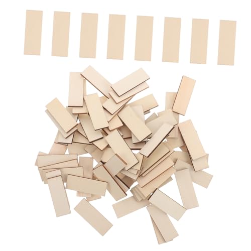 Yardwe 100 Stück Miniatur Holzfußboden für Puppenhaus Teiliges mit Authentischer Holztextur und Handgefertigter für DIY Bastelprojekte und Wohnkultur von Yardwe