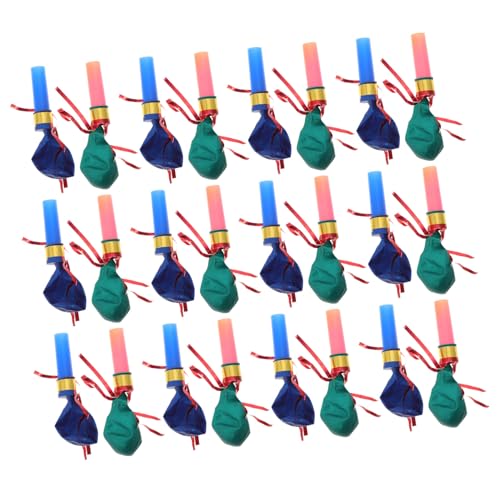 Yardwe 100 Stück Pfeifen Für Geburtstagsfeiern Partygebläse Ballon Geräuschmacher Pfeife Neujahrsgebläse Weihnachtspfeife Blashorn Partyhorn Luftauslässe Aus Gummi von Yardwe