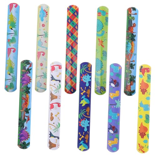 Yardwe 100 Stück Schlagarmbänder für die Party Cartoon-Slap-Band Dinosaurier-Schlagarmband -Schnapparmband Kunststoffarmbänder Süße Slap-Armbänder Party-Slap-Armbänder Stahl Yardwe 100 Stück Schlagarmbänder für die Party Cartoon-Slap-Band Dinosaurier-Schlagarmband -Schnapparmband Kunststoffarmbänder Süße Slap-Armbänder Party-Slap-Armbänder Stahl von Yardwe