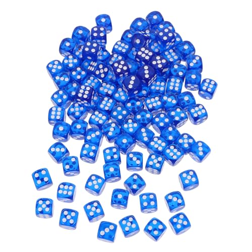 Yardwe 100 Stück Spielwürfel Requisiten Unterhaltungswürfel Mehrseitige Würfel Requisitenwürfel Partyspielwürfel Spielzeugwürfel Partygeschenk Würfeln Würfel-layouts Acryl Blau Yardwe 100 Stück Spielwürfel Requisiten Unterhaltungswürfel Mehrseitige Würfel Requisitenwürfel Partyspielwürfel Spielzeugwürfel Partygeschenk Würfeln Würfel-layouts Acryl Blau von Yardwe