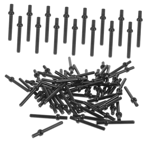 Yardwe 100 Stück Wertungsstift für Brettspielkarten Heringe Token Planke Spielklammern lose Anbindung Desktop-Score-Stifte Spielzubehör Krippenbrettklammern Krippenzubehör Eisen Schwarz von Yardwe