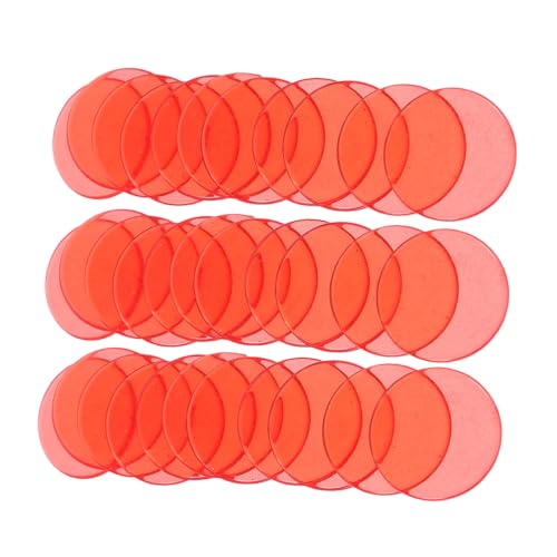 Yardwe 100Stücke Bingo Chips Marker Halbtransparente Zählmarken Leuchtenden Farben Lernspielzeug Für Frühkindliche Bildung Für Bingo Spiele von Yardwe