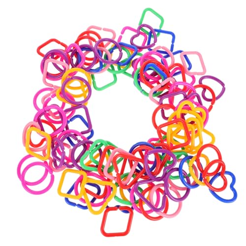 Yardwe 100Stücke Geometrische Kettenglieder für Babyspielzeug Bunte Verbindungsringe Motorik und Kognitiver Entwicklung für Kindergarten und Zuhause Yardwe 100Stücke Geometrische Kettenglieder für Babyspielzeug Bunte Verbindungsringe Motorik und Kognitiver Entwicklung für Kindergarten und Zuhause von Yardwe