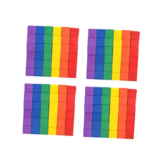 Yardwe 100stücke DIY Holz Würfel Bunten Farben Präzise Geschnittene Holzbausteine Für Kreative Bastelprojekte Und Pädagogisches Spielzeug Und Je von Yardwe