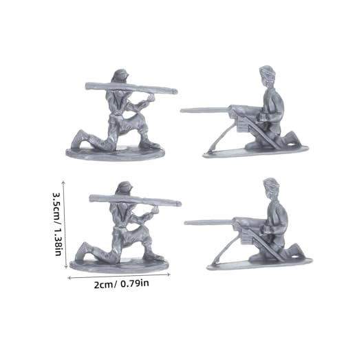 Yardwe 100Stücke Miniatur Soldatenfiguren Realistische Militärspielzeuge für Sandtisch Dekoration Wetterbeständige Figuren für Sammler Yardwe 100Stücke Miniatur Soldatenfiguren Realistische Militärspielzeuge für Sandtisch Dekoration Wetterbeständige Figuren für Sammler von Yardwe