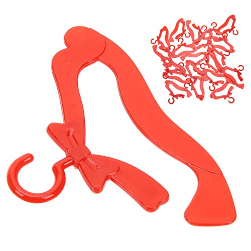 Yardwe 100Stücke Puppen Kleiderbügel Kleiderbügel für Puppenbekleidung für Puppenhäuser und Kinderzimmer rutschfest und Praktisch von Yardwe