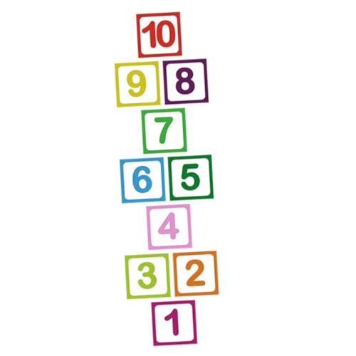 Yardwe 10Blätter Selbstklebende Bodenaufkleber Für Kinderzimmer Teiliges Mit Cartoon Design Für Kreative Spiele Und Lernmöglichkeiten Für Spielzimmer Und Kindergärten von Yardwe