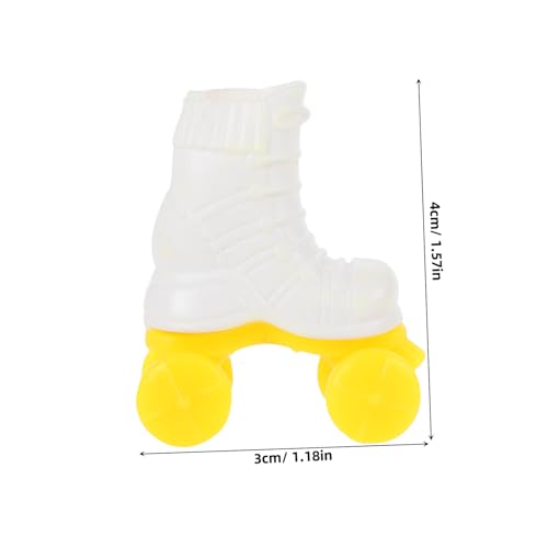 Yardwe 10Paare Miniatur Rollschuhe für Puppen Süße DIY Zubehör und Dekoration für Puppenhäuser Charmante Modelle für Kreative Spielideen und Sammlungen Yardwe 10Paare Miniatur Rollschuhe für Puppen Süße DIY Zubehör und Dekoration für Puppenhäuser Charmante Modelle für Kreative Spielideen und Sammlungen von Yardwe