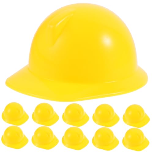 Yardwe 10stücke Miniatur Bauhelme Für Puppen Farbenfrohe Sicherheitshelme Zur Dekoration Von Spielzeug Puppenhäusern Und Kreativen Bastelprojekten von Yardwe