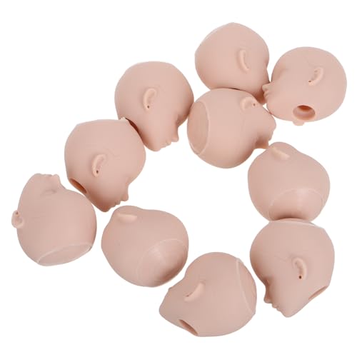 Yardwe 10Stücke DIY Make Up Puppenköpfe Austauschbare Puppenköpfe für Fähigkeitsniveau Leicht zu Reinigen Pflegen für Make Up Übungen und Kreativität von Yardwe