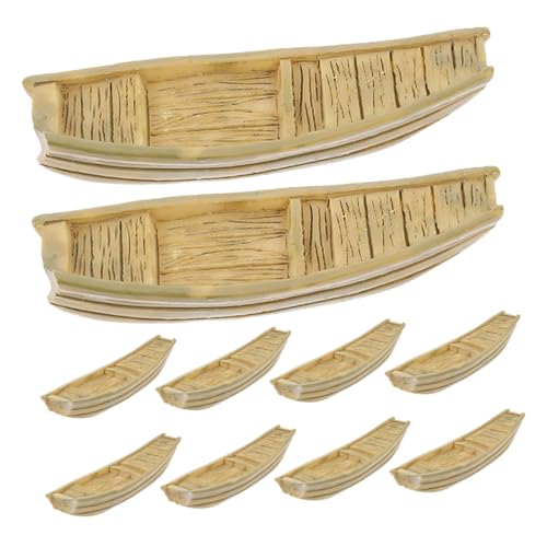 Yardwe 10Stücke Fischerboot Figuren aus Harz Dekoratives Boot Modell für DIY Puppenhaus Garten Bonsai und Mikro Landschafts Dekoration Yardwe 10Stücke Fischerboot Figuren aus Harz Dekoratives Boot Modell für DIY Puppenhaus Garten Bonsai und Mikro Landschafts Dekoration von Yardwe