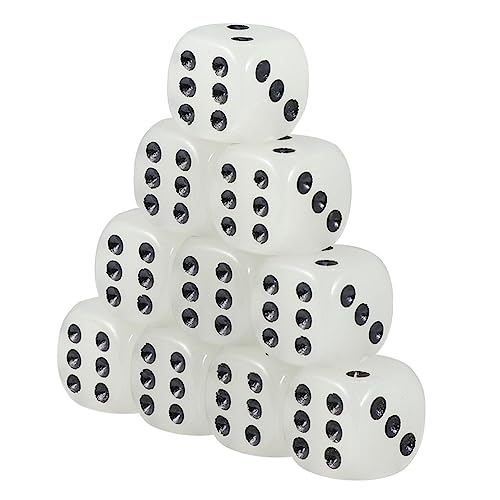 Yardwe Leuchtende 6-Seitige Acrylwürfel 10 Stück Durchscheinende Würfel für Brettspiele Pub Spiele und Gartenunterhaltung Yardwe Leuchtende 6-Seitige Acrylwürfel 10 Stück Durchscheinende Würfel für Brettspiele Pub Spiele und Gartenunterhaltung von Yardwe