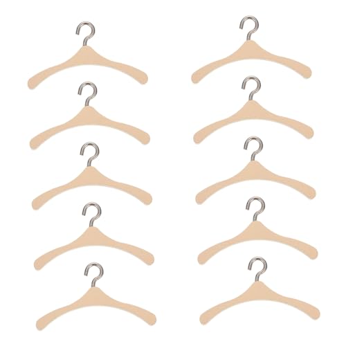 Yardwe 10Stücke Holz Kleiderbügel für Puppen Hochwertige Puppenmöbel für Organisation von Puppenkleidung und Zubehör Langlebig und Praktisch Yardwe 10Stücke Holz Kleiderbügel für Puppen Hochwertige Puppenmöbel für Organisation von Puppenkleidung und Zubehör Langlebig und Praktisch von Yardwe