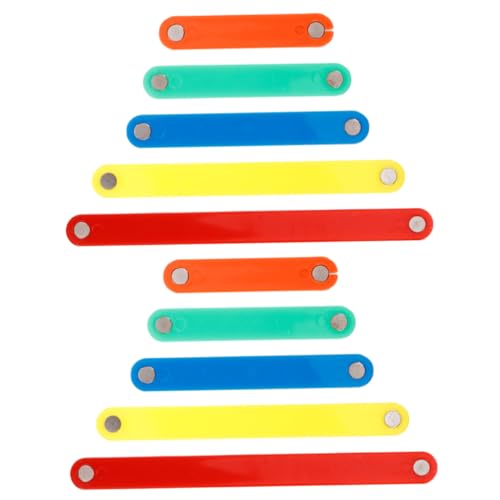 Yardwe 10Stücke Magnetische Geometrische Bausteine für Kreatives Lernspielzeug zur Verbesserung Mathematischer Fähigkeiten Interaktives Puzzle für Zuhause Schule und Kindergarten von Yardwe
