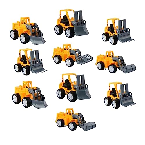 Yardwe 10Stücke Mini Engineering LKW Fahrzeuge Spielzeugautos Für Zurückziehbar Für Kreatives Fantasie Kleine Hände Und Outdoor Spaß von Yardwe