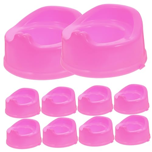 Yardwe 10Stücke Mini Toiletten Modell Für Puppenhaus Dekoratives Badezimmer Kinderspielzeug Für Puppen Mini Möbel Zubehör Für Kreative Rollenspiele von Yardwe