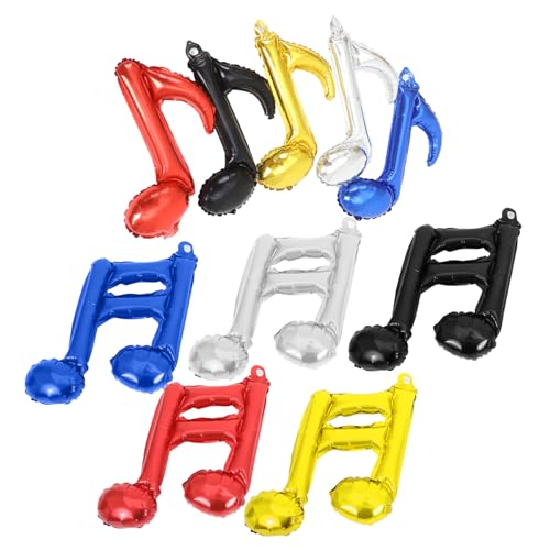 Yardwe 10Stücke Musiknoten Folienballons Wiederverwendbare Party Dekoration für Musikliebhaber für Geburtstagsfeiern Hochzeiten Konzerte und Jubiläen Langlebig und Leicht Yardwe 10Stücke Musiknoten Folienballons Wiederverwendbare Party Dekoration für Musikliebhaber für Geburtstagsfeiern Hochzeiten Konzerte und Jubiläen Langlebig und Leicht von Yardwe