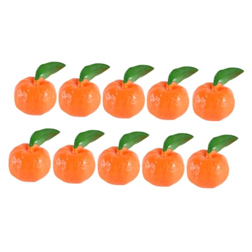 Yardwe 10Stücke Orangefarbene Gefälschte Früchte Realistische Obstdekorationen Für Schaufenster Fotorequisiten Und Kreative Raumgestaltung Langlebige Modelle von Yardwe
