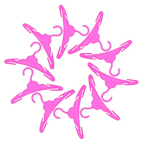 Yardwe 10Stücke Puppen Kleiderbügel Teiliges aus Kunststoff Praktische Aufbewahrung für Puppen für Puppenschränke und Spielzeugzimmer Yardwe 10Stücke Puppen Kleiderbügel Teiliges aus Kunststoff Praktische Aufbewahrung für Puppen für Puppenschränke und Spielzeugzimmer von Yardwe