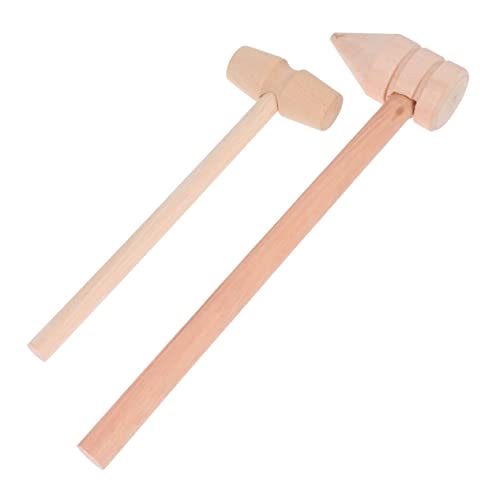 Yardwe 10Stücke Teiliges Holzspielzeug Mini Hämmer Für Kreatives Lernspielzeug Geschicklichkeit Und Hand Augen Koordination Für Kleinkinder Ab Jahr von Yardwe