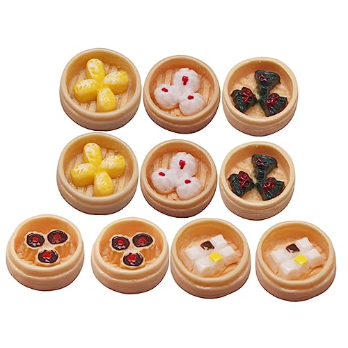 Yardwe 10Stücke Teiliges Lebensmitteldekorationen Realistische Gefälschte Desserts Für Puppenhaus Für Frühstücksszenen Mit Dampfnudeln Und Teigtaschen Yardwe 10Stücke Teiliges Lebensmitteldekorationen Realistische Gefälschte Desserts Für Puppenhaus Für Frühstücksszenen Mit Dampfnudeln Und Teigtaschen von Yardwe