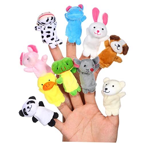 Yardwe 10Stücke Teiliges Plüsch Fingerpuppen aus Weichem Material Tierfiguren für Kindergarten Fördert Fantasie und Tiererkennung Yardwe 10Stücke Teiliges Plüsch Fingerpuppen aus Weichem Material Tierfiguren für Kindergarten Fördert Fantasie und Tiererkennung von Yardwe