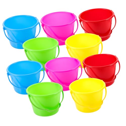 Yardwe 10Stücke Teiliges Strandspielzeug Kindergarten Eimer für Sandspielen und Angeln Am Strand Zufällige Farben Yardwe 10Stücke Teiliges Strandspielzeug Kindergarten Eimer für Sandspielen und Angeln Am Strand Zufällige Farben von Yardwe