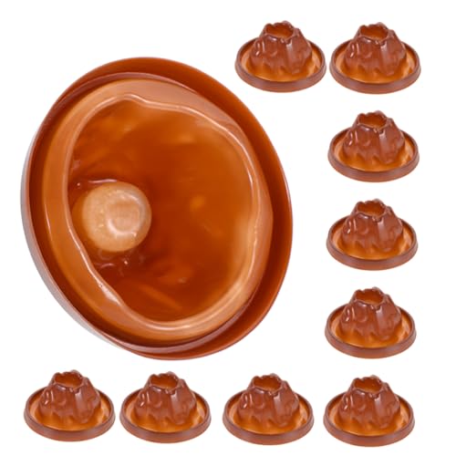 Yardwe 10Stücke Teiliges Vulkanmodell DIY Wissenschaftsprojekt mit Realistischen Ausbrüchen für Kreative Experimente Manueller Geschicklichkeit bei Kindern von Yardwe