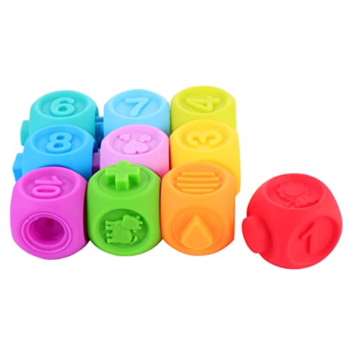 Yardwe 10Stücke Teiliges Weiche Bausteine für Gesunde Geprägte Spielzeuge zur Intellektuellen Entwicklung Handspielzeug Badespielzeug und Beißspielzeug Yardwe 10Stücke Teiliges Weiche Bausteine für Gesunde Geprägte Spielzeuge zur Intellektuellen Entwicklung Handspielzeug Badespielzeug und Beißspielzeug von Yardwe