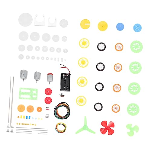 Yardwe 112 Stück Motorausrüstungstasche Bausatz Motor Kit Motor Zahnradmodell Zubehör Machen Kunststoffzahnräder Für Kleine Motoren Elektromotor-kit Motorgetriebe Plastik von Yardwe