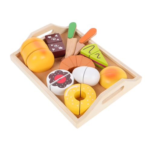 Yardwe 11Stücke Teiliges Holzspielzeug Mit Dessertkuchen Für Supermarkt Einkaufsspiele Und Teepartys Fördert Feinmotorik Und Soziale Fähigkeiten Yardwe 11Stücke Teiliges Holzspielzeug Mit Dessertkuchen Für Supermarkt Einkaufsspiele Und Teepartys Fördert Feinmotorik Und Soziale Fähigkeiten von Yardwe