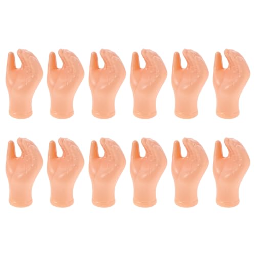 Yardwe 12 Paar realistische Miniaturhände für Puppen – Kunststoff-Handkomponenten für DIY-Bastelpuppen-Kits – Zubehör zur Herstellung von Simulationspuppen Yardwe 12 Paar realistische Miniaturhände für Puppen – Kunststoff-Handkomponenten für DIY-Bastelpuppen-Kits – Zubehör zur Herstellung von Simulationspuppen von Yardwe