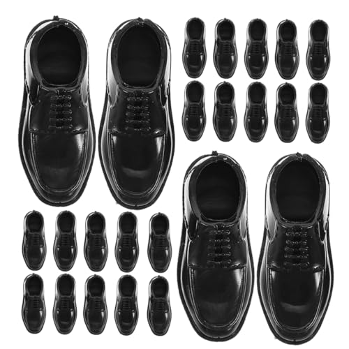 Yardwe 12 Paare Miniatur Puppenschuhe aus Schwarze Schuhe für Puppen für DIY Bastelprojekte Rollenspiele und Dekoration Puppenhäusern Yardwe 12 Paare Miniatur Puppenschuhe aus Schwarze Schuhe für Puppen für DIY Bastelprojekte Rollenspiele und Dekoration Puppenhäusern von Yardwe
