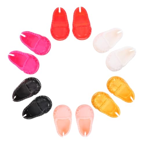 Yardwe 12 Paare Schuhe Anziehschuhe Puppenschuhe Zum Basteln Spielzeugschuhe Mini-Schuh- Miniaturschuh Schuhe Für Puppen Minipuppenschuhe Mini-Schuhe Selber Machen Plastik von Yardwe