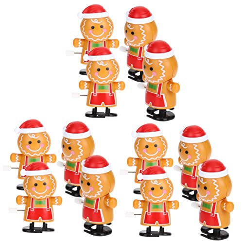 Yardwe 12 Stck Teiliges Aufziehspielzeug Lebkuchenmann Lustige Weihnachtsfiguren aus Sicherem Material Kleine Spielzeuge für Junge Mädchen für Weihnachtsfeier und Yardwe 12 Stck Teiliges Aufziehspielzeug Lebkuchenmann Lustige Weihnachtsfiguren aus Sicherem Material Kleine Spielzeuge für Junge Mädchen für Weihnachtsfeier und von Yardwe
