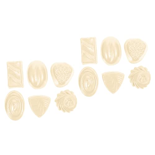 Yardwe 12 Stck Teiliges Dekoratives PVC Schokoladenmodell Realistische Schokoladenattrappen Verschiedenen Formen Vielseitig als Lernspielzeug Fotorequisite und Ladendekoration Geeignet von Yardwe