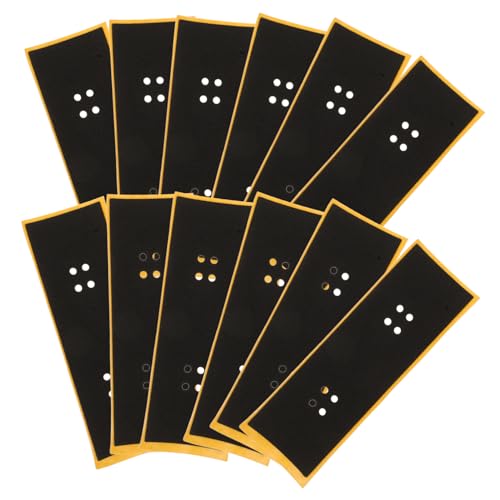 Yardwe 12 Stück Finger Skateboard Grip Tape Rutschfester Ersatzteile für Mini Skateboards Einfache Anwendung und Sichere Haftung für Optimales von Yardwe