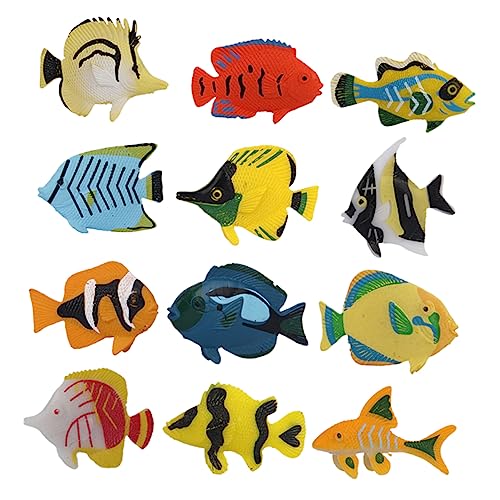 Yardwe 12 Stück Fischspielzeug Meerestierspielzeug Kinderspielzeug Yardwe 12 Stück Fischspielzeug Meerestierspielzeug Kinderspielzeug von Yardwe