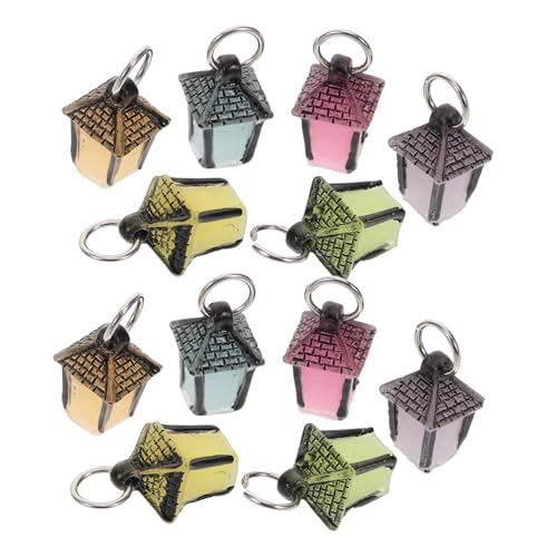 Yardwe 12stücke Miniaturlampe Aus Harz Leuchtende Laternendekoration DIY-bastel Und Szenendekor Kleine Laterne Als Fotografie-Requisite Dekoratives Zubehör Zum Selbermachen von Yardwe