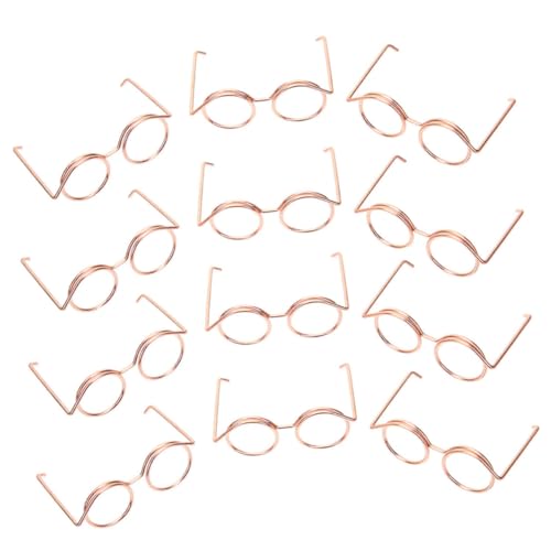 Yardwe 12 Stück Mini Brillen Spielzeugpuppe Und Kleine Falsche Augen Kleine Sonnenbrillen Mini Rahmen Lustige Brillen Dekore Bezaubernde Mini Brillen Mini Brillen Zum Basteln von Yardwe