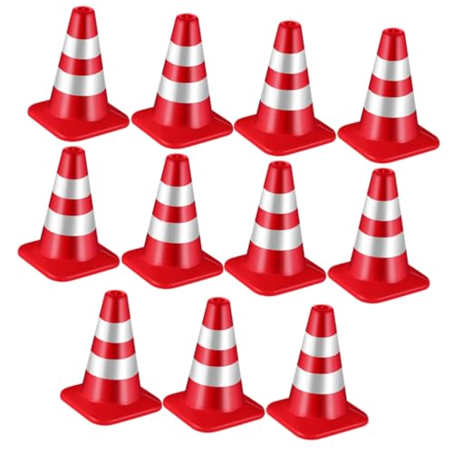 Yardwe 12 Stück Mini Verkehrskegel Lernspielzeug für Rote Absperrungen für Sandtische Kreative Baustellen und Verkehrsszenarien Robustes Material für DIY Projekte Yardwe 12 Stück Mini Verkehrskegel Lernspielzeug für Rote Absperrungen für Sandtische Kreative Baustellen und Verkehrsszenarien Robustes Material für DIY Projekte von Yardwe